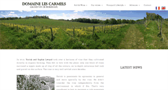 Desktop Screenshot of domainelescarmels.com